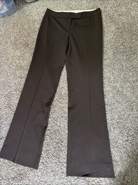 Tahari Brown Boot-Cut Dress Pants